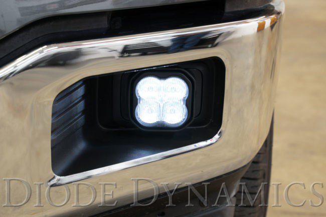 Diode Dynamics SS3 LED Pod Max Type F2 Kit 2017-2022 Ford SuperDuty (Yellow SAE Fog) (DD6695)