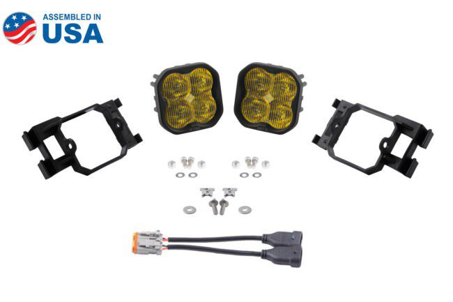 Diode Dynamics SS3 LED Pod Max Type X Kit (Yellow SAE Fog)