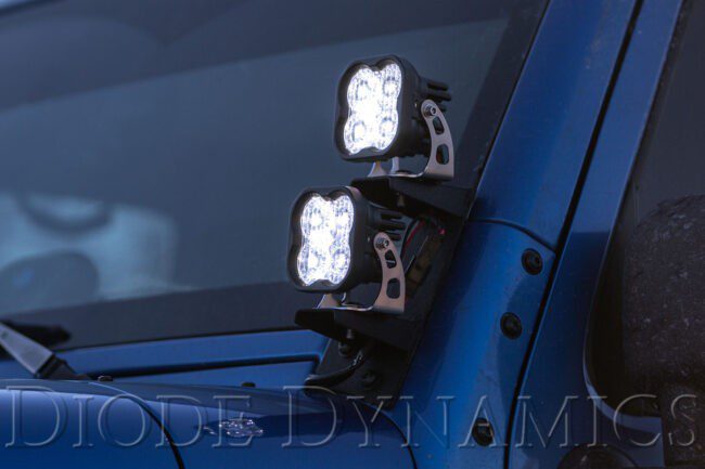 Diode Dynamics SS3 LED Pod Max White SAE Fog Round (Pair)