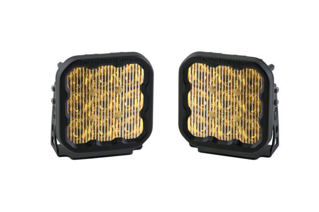 Diode Dynamics SS5 LED Pod Pro Yellow Driving (Pair)