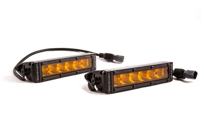 Diode Dynamics SS6 6" LED Light Bar Amber Driving (Pair)