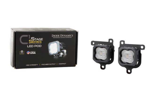 Diode Dynamics SSC1 Type FBS LED Fog Light Kit Yellow SAE Fog (DD7175)