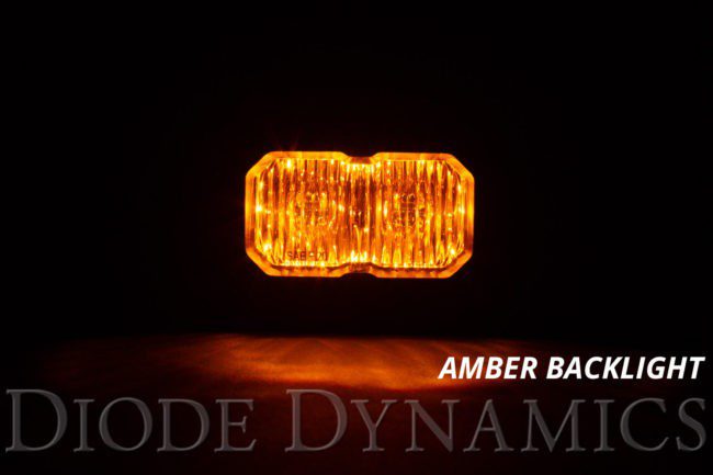 Diode Dynamics Stage Series 2" SAE/DOT Yellow Sport Standard LED Pod (Pair)