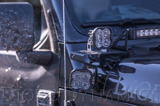 Diode Dynamics Stage Series 3" SAE/DOT White Sport Round LED Pod (SAE Fog) (Pair)