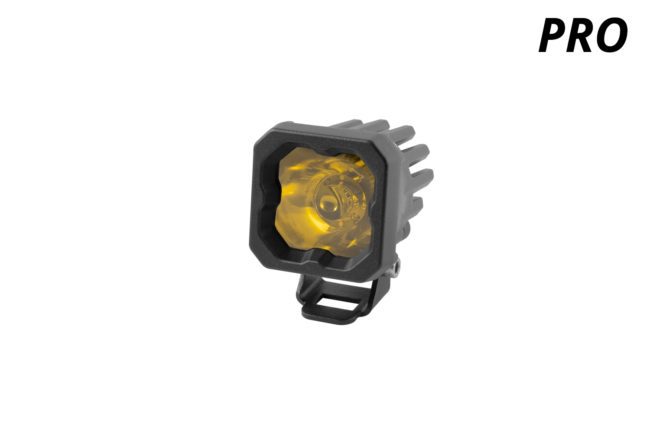 Diode Dynamics Stage Series C1 LED Pod Pro Yellow Flood Standard ABL (DD6463S)
