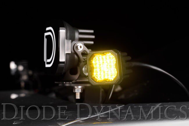 Diode Dynamics Stage Series C1 LED Pod Pro Yellow Spot Standard ABL (Pair)