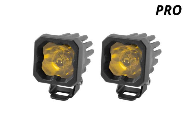 Diode Dynamics Stage Series C1 LED Pod Pro Yellow Spot Standard ABL (Pair)