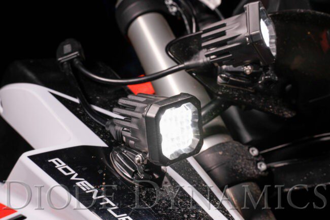 Diode Dynamics Stage Series C1 LED Pod Sport White Flood Standard RBL (Pair)
