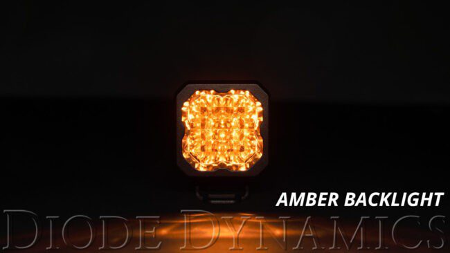 Diode Dynamics Stage Series C1 LED Pod Sport Yellow Wide Standard ABL (DD6443S)