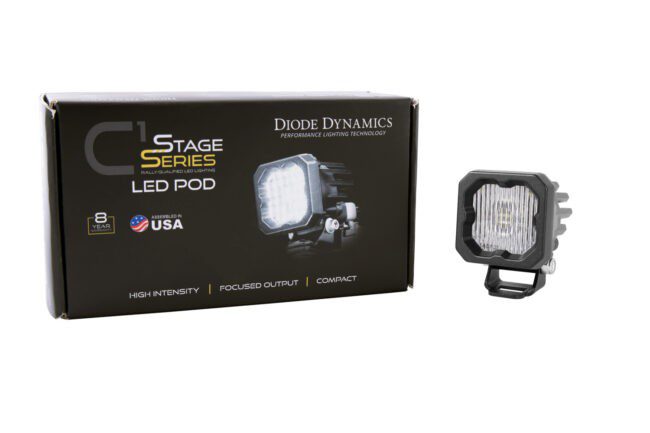 Diode Dynamics Stage Series C1 LED Pod White SAE/DOT Fog Standard ABL (DD6847S)