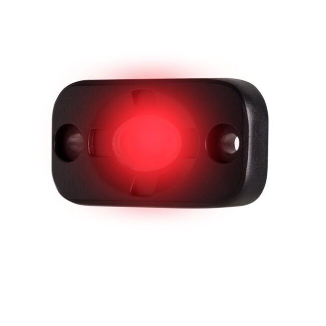 Heise Auxiliary Accent Lighting Pod 1.5" x 3" Black/Red (HE-TL1R)