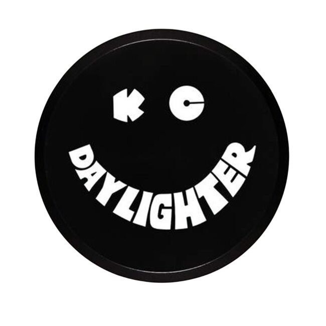 KC HiLiTES 6" Soft Vinyl cover Round Black/White KC Daylighter Logo (Pair) (KCH-5200)