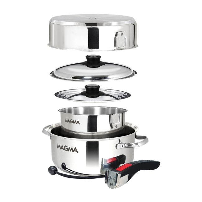 Magma 7-Piece Nesting Induction Cookware Set (Stainless Steel) (A10-362-IND)