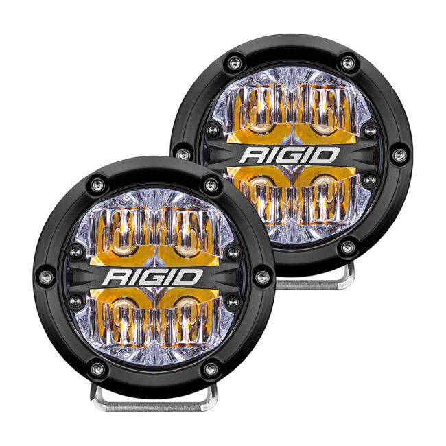 RIGID 360-Series 4" LED Off-Road Fog Light Drive Beam w/Amber Backlight (36118)