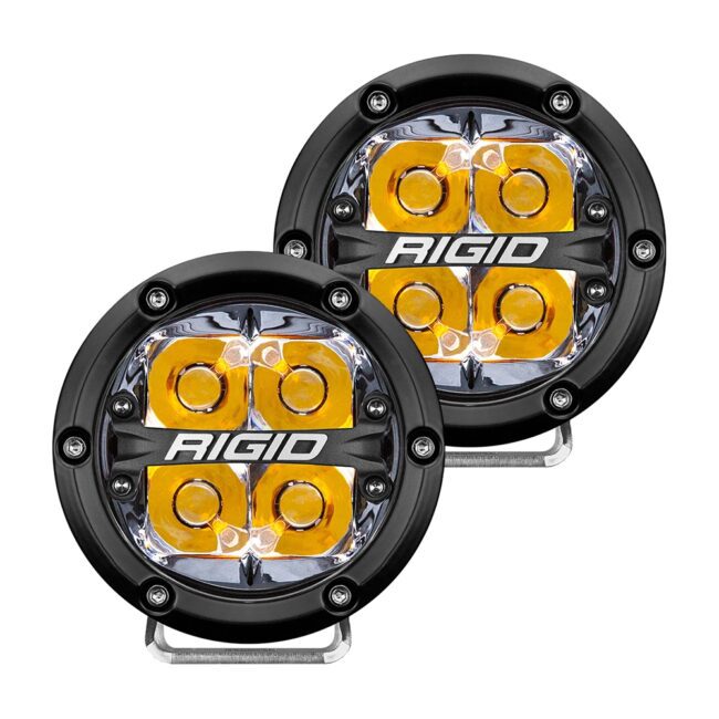 RIGID 360-Series 4" LED Off-Road Spot Beam w/Amber Backlight (36114)