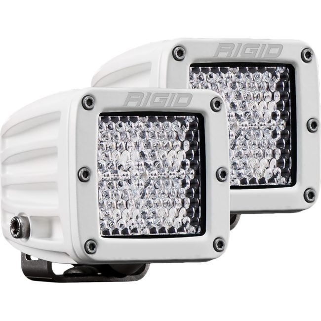 RIGID D-Series PRO Hybrid-Diffused LED (Pair) (White) (602513)