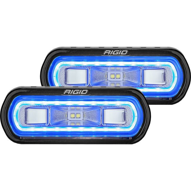 RIGID SR-L Series Flush Mount Spreader Light Blue Halo (53121)
