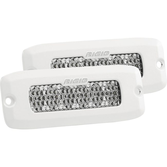 RIGID SR-Q Series PRO Hybrid-Diffused LED Flush Mount (Pair) (White) (965513)