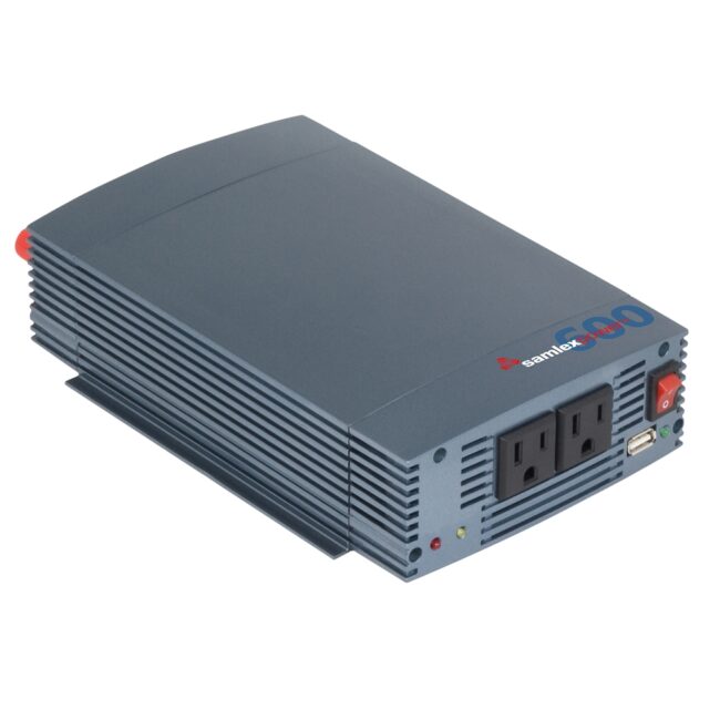 Samlex 600W Pure Sine Wave Inverter 12V w/USB Charging Port (SSW-600-12A)