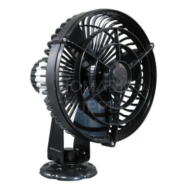SEEKR by Caframo Kona 12V 3-Speed 7" Waterproof Fan (Black) (817CABBX)