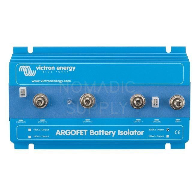 Victron Energy ARGOFET Battery Isolator 200AMP 2 Batteries (ARG200201020R)