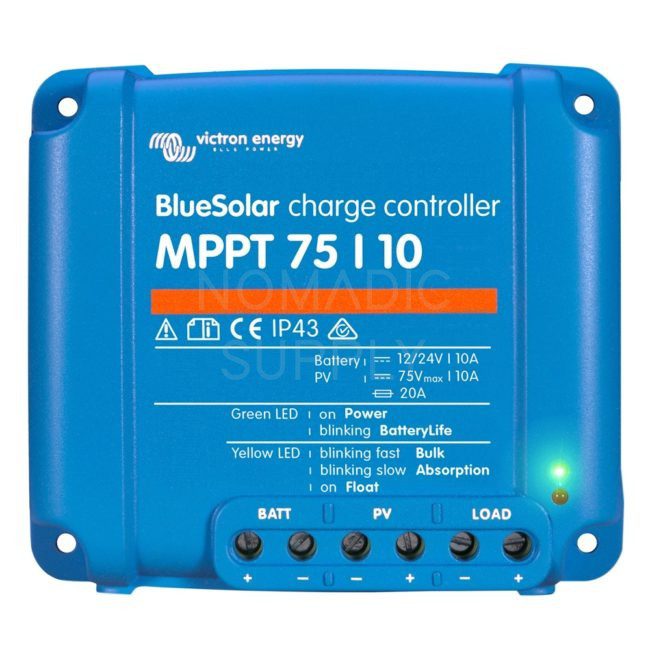 Victron Energy BlueSolar MPPT Charge Controller 75V 10AMP (SCC010010050R)
