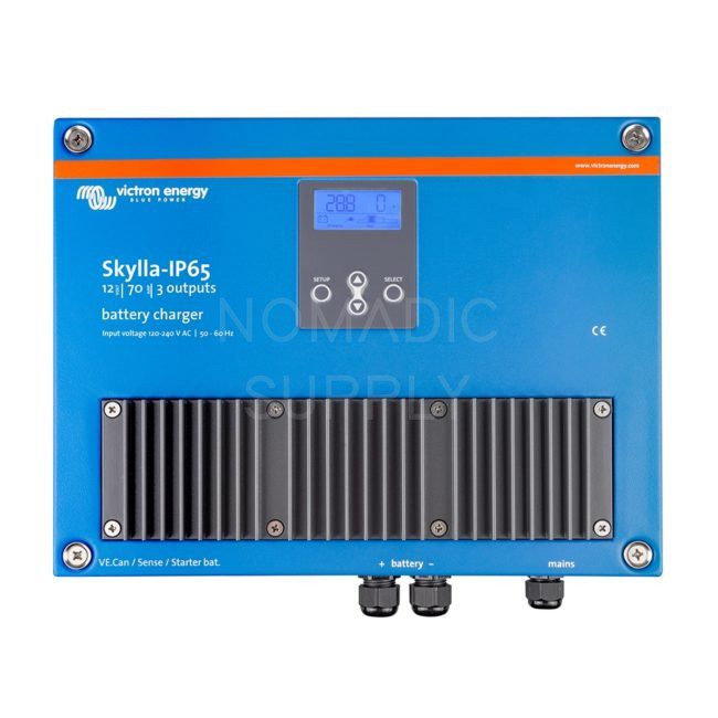Victron Energy Skylla-IP65 12/70 3-Bank 120-240VAC Battery Charger (SKY012070100)