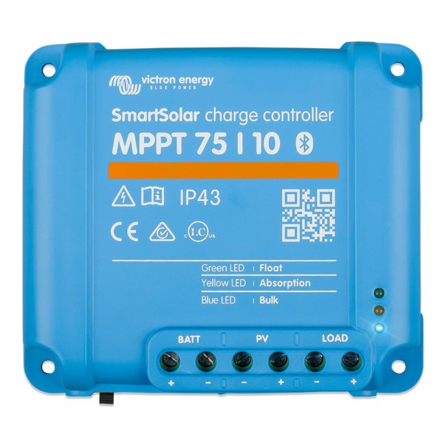 Victron Energy SmartSolar MPPT Charge Controller 75V 10AMP (SCC075010060R)