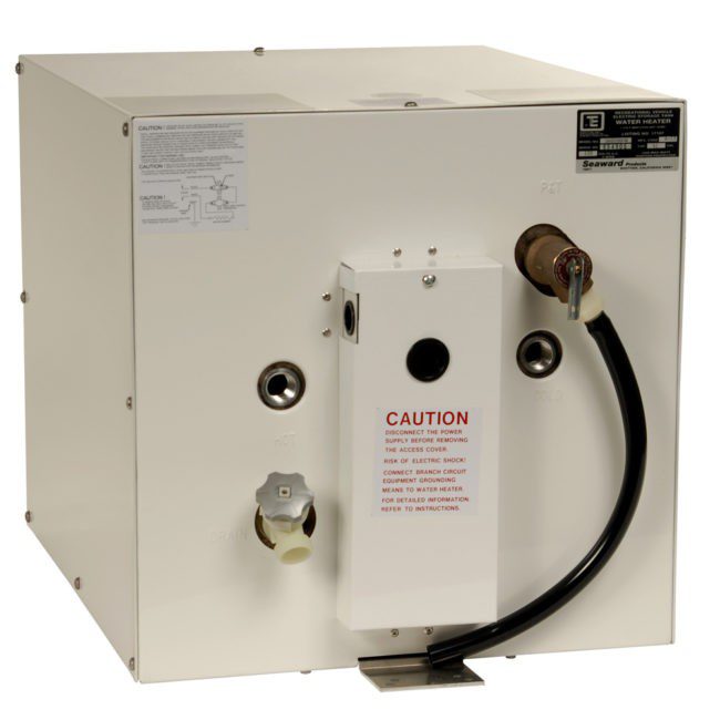 Whale Marine Seaward 11 Gallon Water Heater w/Rear Heat Exchanger White (120V 1500W) (S1100W)